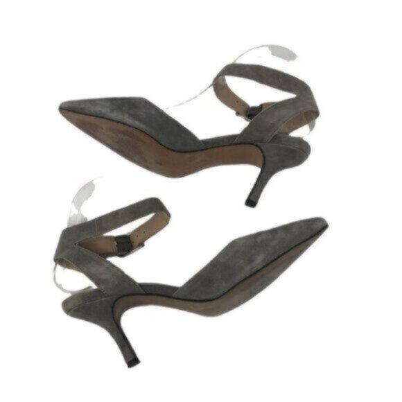 Sole Society | Women's Sandal Taupe Suede Heels Size 8 - Picture 6 of 13